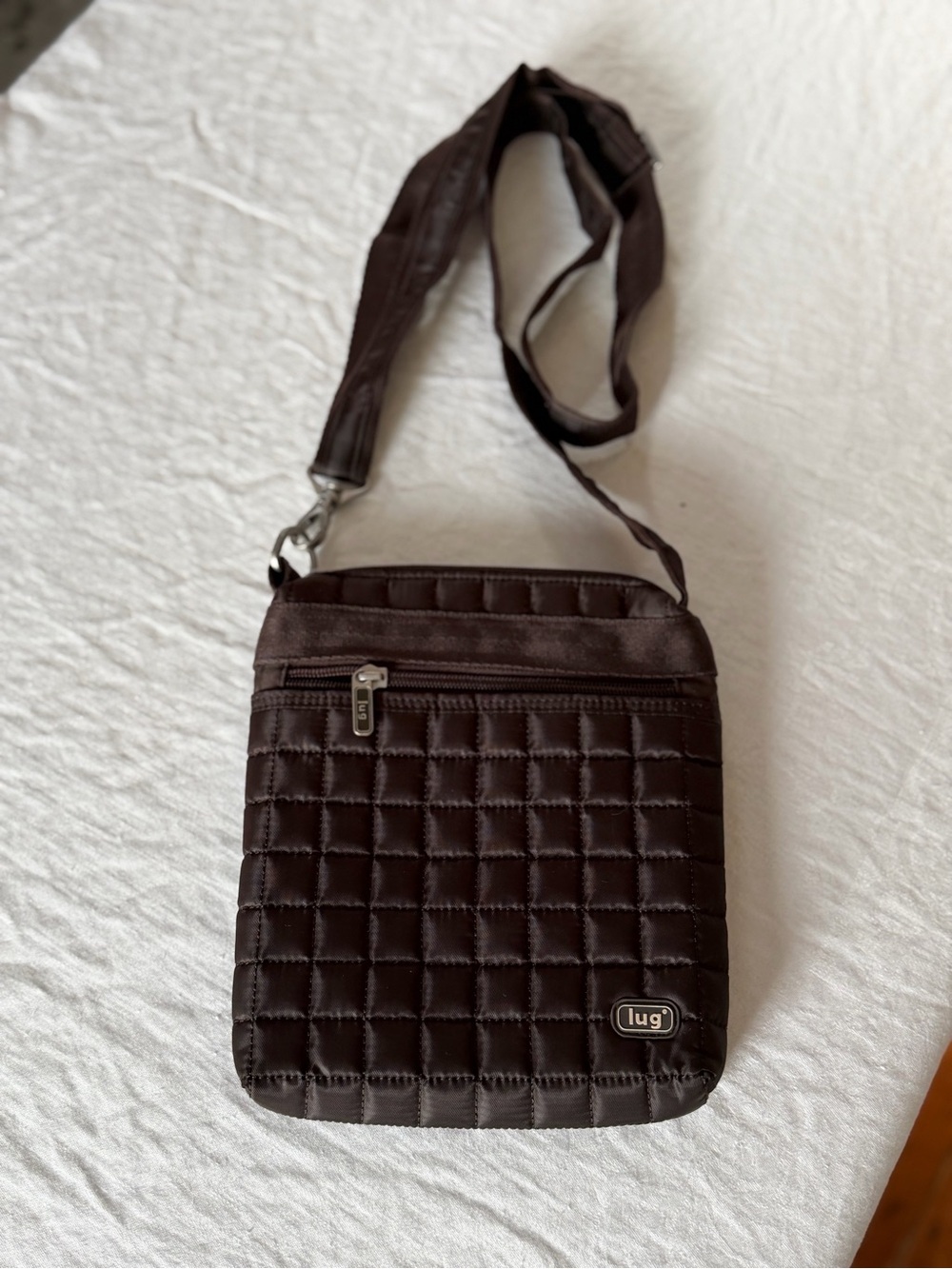Women’s Lug Skipper Cross Body Bag Adjustable Shoulder Strap Brown